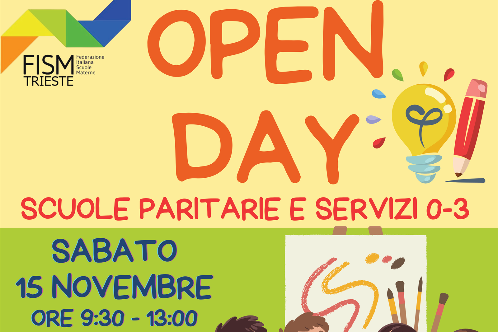 OPEN DAY Scuole FISM Trieste 2025